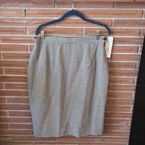 Vintage Jones Wear Black and White Houndstooth Skirt Nwt 10